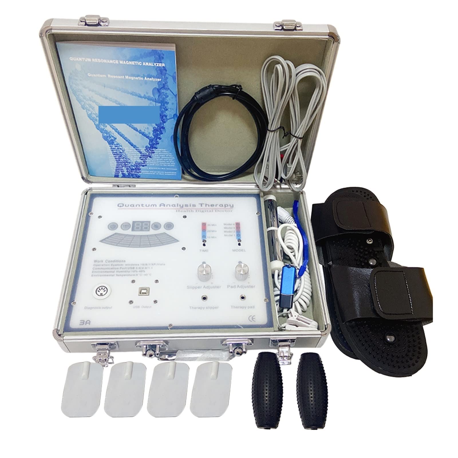 Quantum Analysis Therapy Bio-Ressonance Device - Professional medical equipment in carrying case