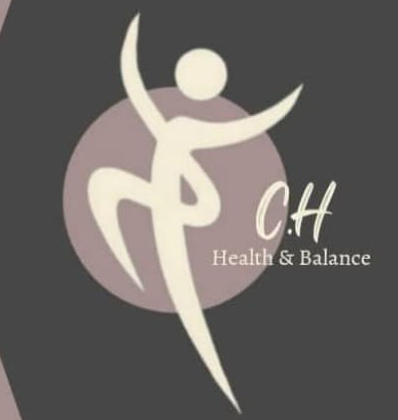 CH Biohealth Logo - Stylized human figure with Health & Balance text
